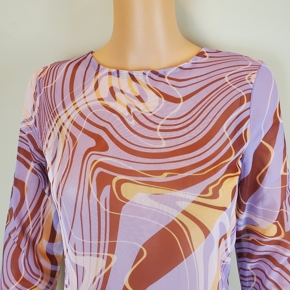 ASOS Design sheer long sleeve bodysuit - Picture 6 of 12